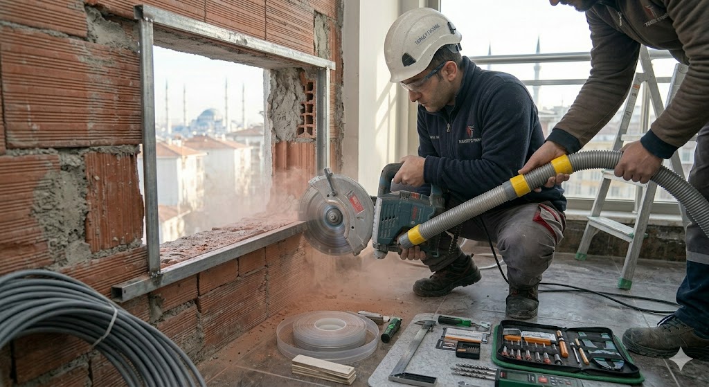 Kapı ve Pencere Yeri Açma hizmet görseli